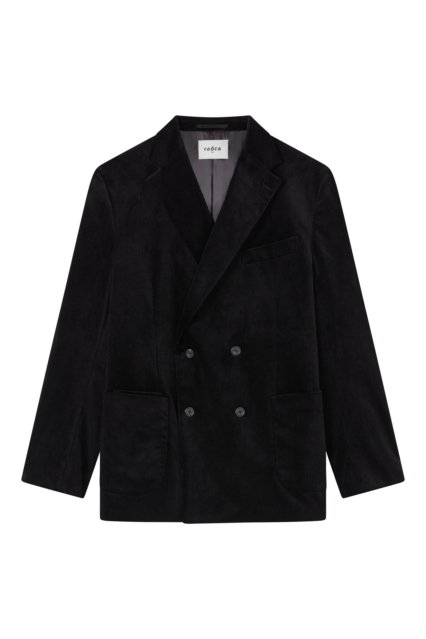 CORDUROY DOUBLE BREASTED SUIT JACKET