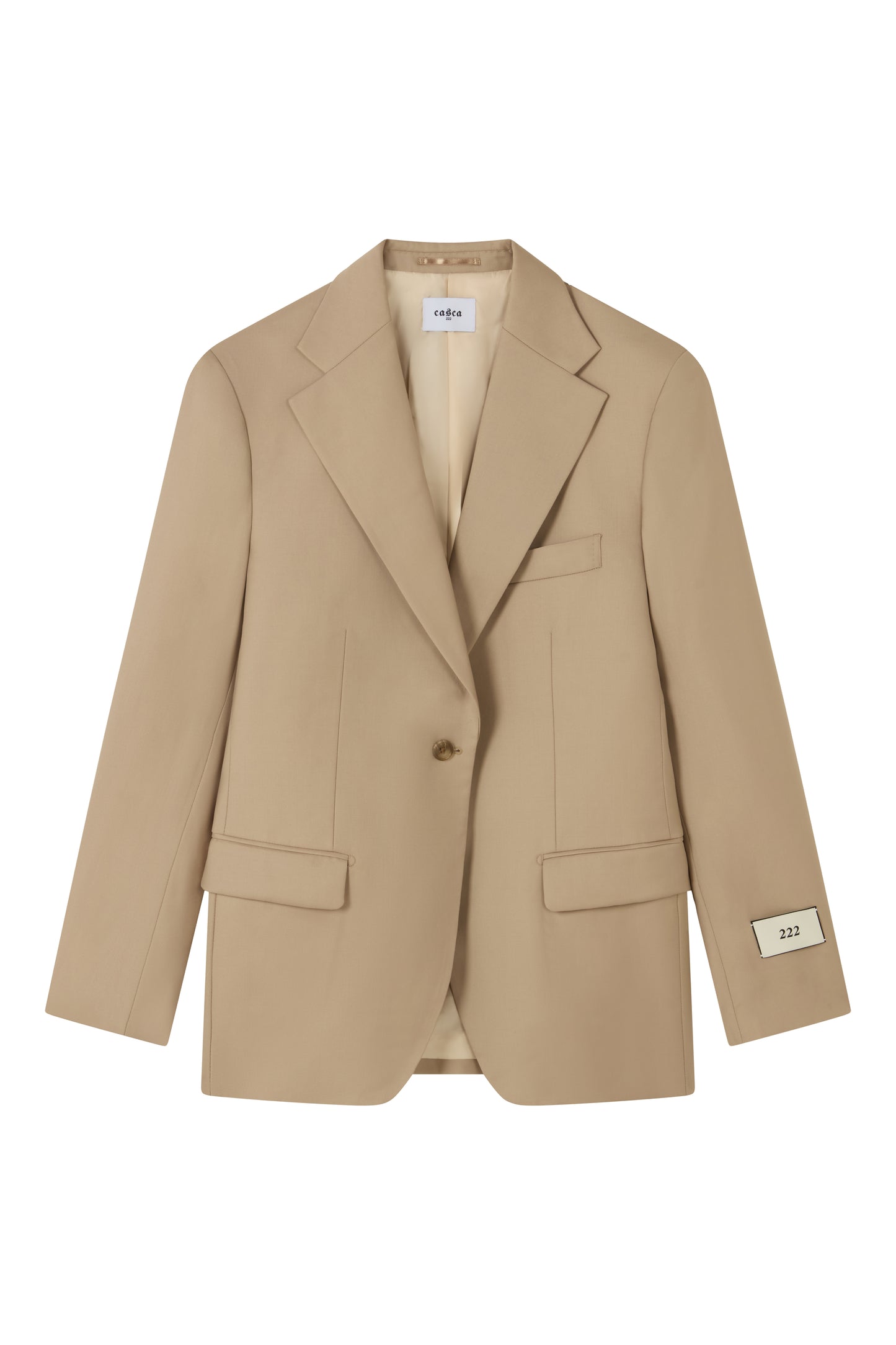 WOMENS WOOL SINGLE BUTTON SUIT JACKET