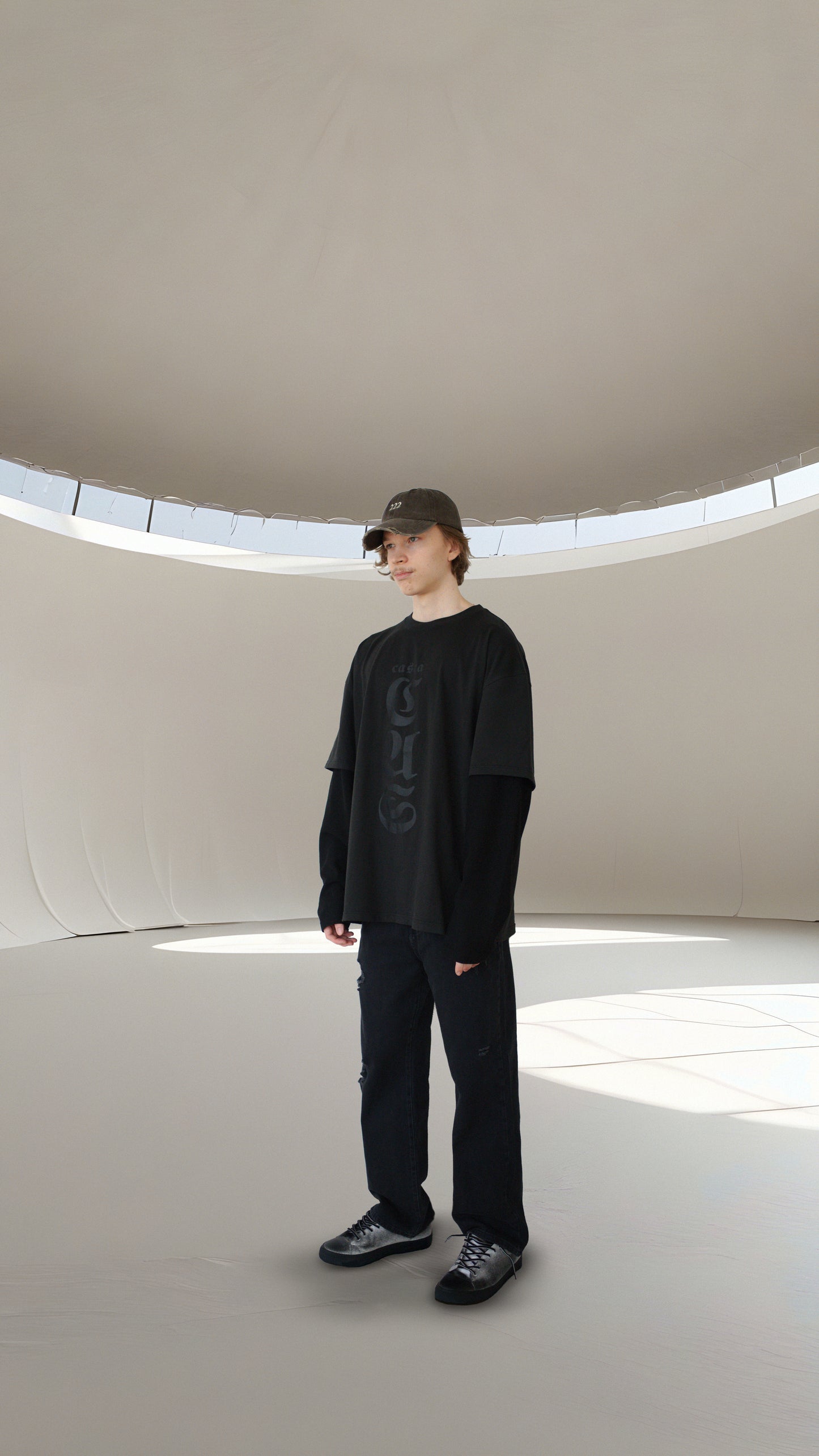 OVERSIZED LAYERED LS T-SHIRT