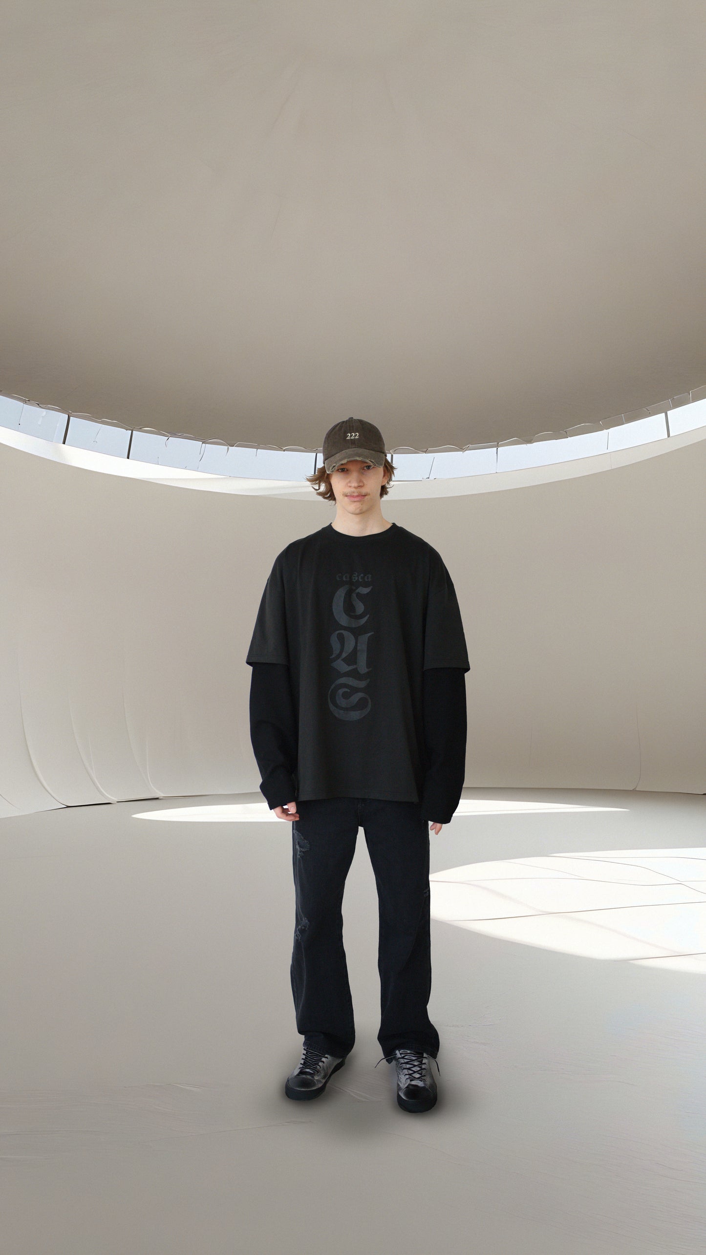 OVERSIZED LAYERED LS T-SHIRT
