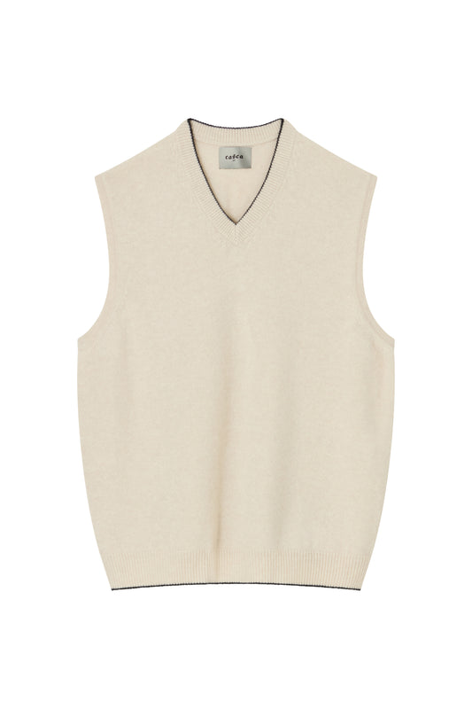 WOOL CASHMERE VEST
