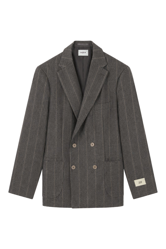 WOOL DOUBLE BREASTED SUIT JACKET