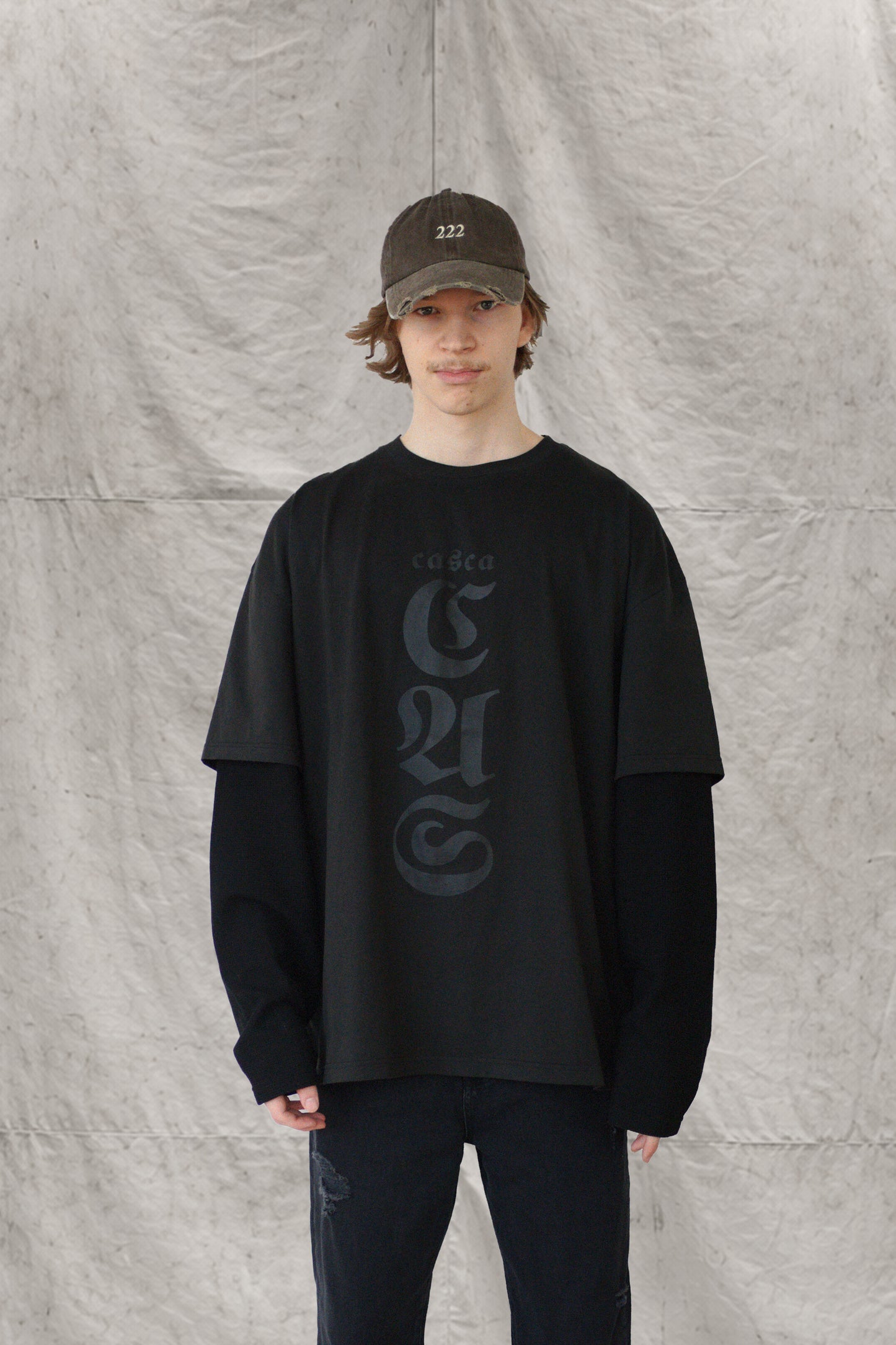 OVERSIZED LAYERED LS T-SHIRT